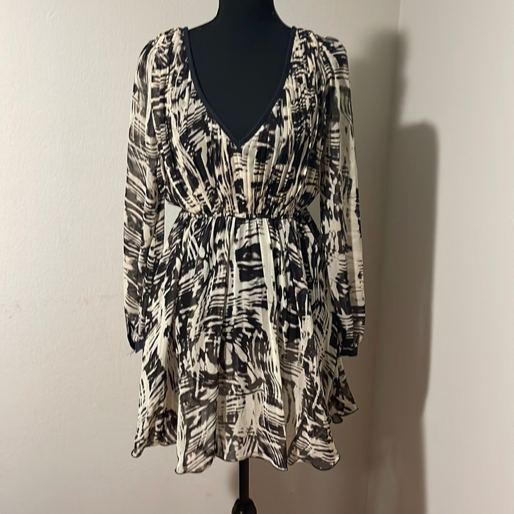 Deep V nexk dress